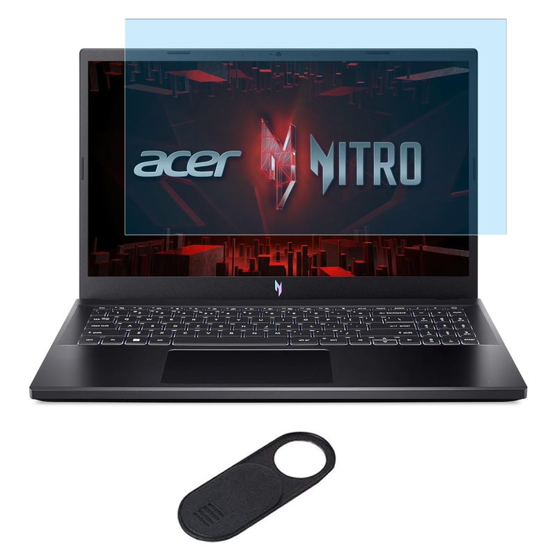 MUBUY-GOL حماية شاشة لجهاز Acer Nitro 5 15.6/Nitro V 15 15.6" لأجهزة الألعاب، Acer Predator Helios 15.6/Predator Triton 15.6" لأجهزة الألعاب، فلتر فيلم لحماية العين من الضوء الأزرق والوهج وحجب الأشعة فوق البنفسجية - Image 1
